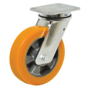 RUOTA 65HT 180X50 POLIURETANO TR ALTO SPESSORE NUCLEO ALLUMINIO SUPP. ROTANTE PIASTRA EE MHD 655605