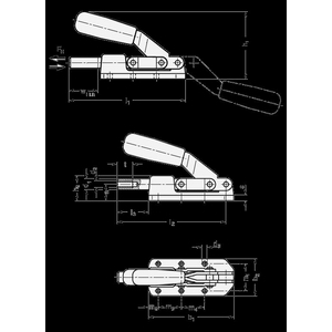 GN842-70-AS Schubstangenspanner für Druck- und Zugspannung