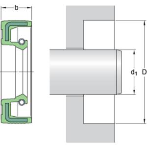 ANELLI TENUTA METRICO IN VITON 75X100X10 HMS5 V