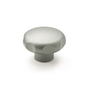 GN.28625-VOLANTINO DI SERR. A LOBI INOX AISI 303 MAX PULIBILITA' FINITURA MAT FORO CIECO FIL. GN 5335-60-M10-E