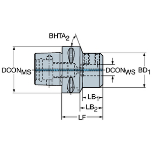 ADAPTATEUR COROMANT CAPTO VERS MANCHE CYL.