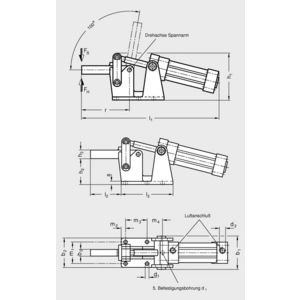 GN861-1000-EP-M Pneumatik-Spanner für Näherungsschalter
