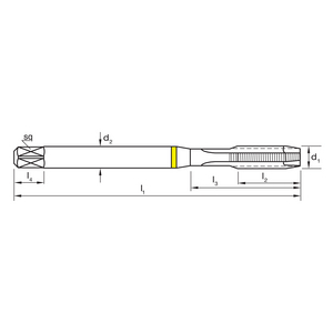 TARAUD M2X0,4 6H GUN W T122 DIN371 B HSSE NI