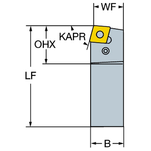 PORTE OUTIL TMAX P RHOMBIQUE PCBNL 3225P 16