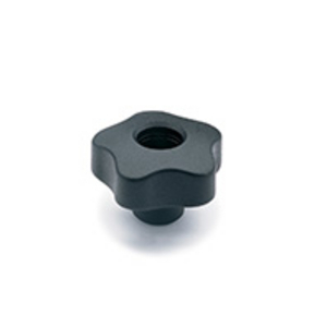 69898 - VOLANTINO DI SERRAGGIO A LOBI TECNOPOLIMERO BOCCOLA IN OTTONE FORO FIL. NO CALOTTINA VCT.40 FP-M8