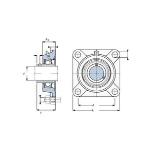 SKF FLANGE BEARING HOUSE SQUARE FYJ 504