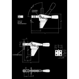 GN820.2-230-MF Horizontal-Spanner für seitliche Montage