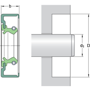 13992 (SKF) Wellendichtring (SKF)