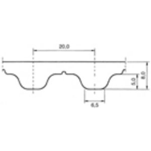ZRM-T20-4800-50AFX Zahnflachriemen PU ALPHA FLEX Optibelt