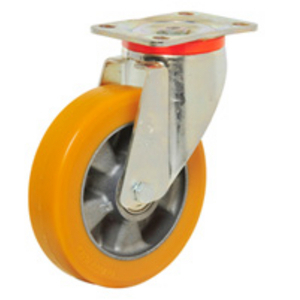 RUOTA 65HT 125X40 POLIURETANO TR ALTO SPESSORE NUCLEO ALLUMINIO SUPP. ROTANTE PIASTRA P 655303