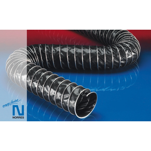 S65 CP PTFE/HYP 472 INOX EC Elektrisch leitfähiger Klemmprofilschlauch doppellagig hoc