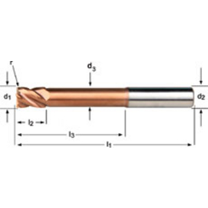 End Mill 5.0XR0.3