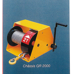 TREUIL MANUEL ENGRENAGES MANIBOX CHASSIS PEINT 230KG CAP.5M