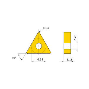 MITSUBISHI WISSELPLAAT TNMG160308 UTI20T