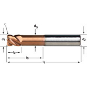 End Mill 16.0XR2.0