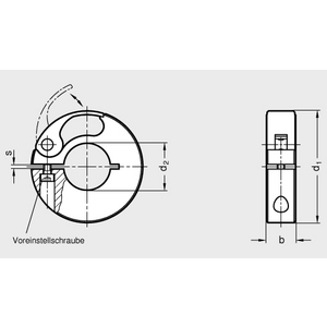 GN704-75-B32 Schnellspann-Klemmring