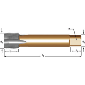 Machine tap 3/8inch x 19 DIN 5156