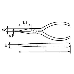 PINCE BEC PLAT Z-236-16