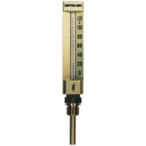 THERMOMETRE DROIT 0/120 DC BOITIER ALU MM PLONGEUR 63