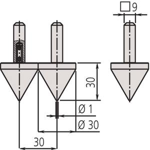 MITUTOYO MEETBEK SERIE 552 HARTAFSTAND (PAAR) 07CZA057