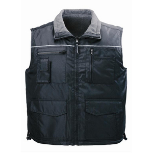 GILET REVERSI.CARISTE NOIR TL POLYESTER OXFORD ENDUIT PU