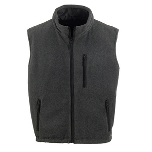 GILET REVERSI.CARISTE NOIR TL POLYESTER OXFORD ENDUIT PU