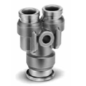 KQB2U-xx, Metal One-touch Fitting, Different Diameter Union Y