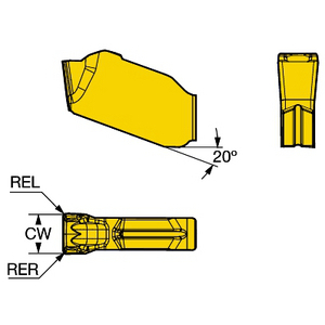 COROMANT COROMILL QD WPL GROEFSTEKEN QD-NE-0200-020E-MM 2040