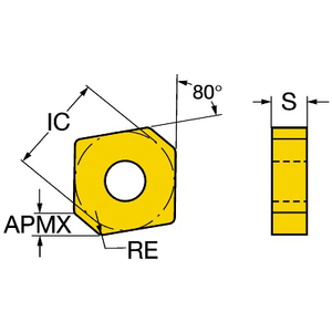 PLAQUETTE TOURNAGE TMAX P CNMX 12 04 A2-SM H13A