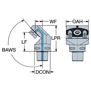 ADAPTATEUR COROMANT CAPTO VERS COROTURN SL70