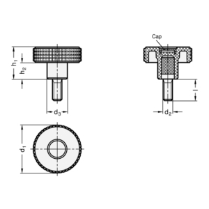 GN534-60-M10-50-SW Kordelgriff Elesa