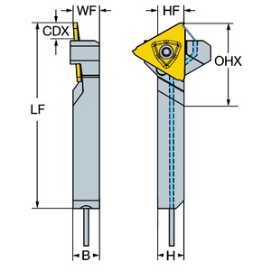 COROMANT COROCUT 3 SCHACHT STEKEN QS-RF123T023-10BHP