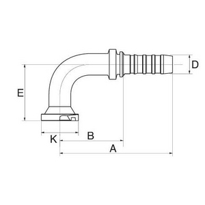 16GS20FLH90S GS Armatur GATES, B-Maß 76,8 mm