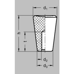 GN419-35-M12 Konusknopf