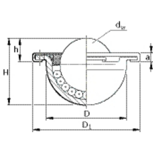 R-0534-222-10 Kugelrolle