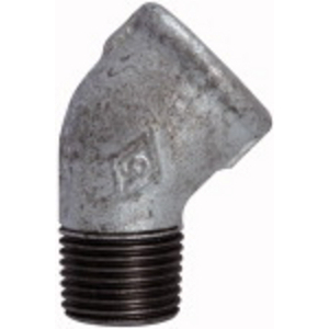 TFW 121-12 Winkel 121, 45°, IG/AG, Rp/R 1/2, schwarzer TG feuerverz.