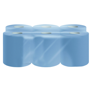 SPARTEX POETSPAPIER MIDI 2LGS 150MX20CM BLAUW HACCP (PK=6RL)