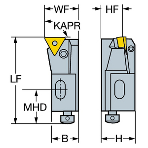 COROMANT T-MAX P CASSETTE DRAAIEN PTFNR 20CA-22