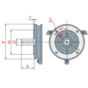 860324-MOTORE KW 0,18 6P B14 IEC71A 3PH 230/400V 50HZ IP55 CLF IE1 ALLUMINIO