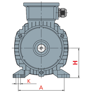 860324-MOTORE KW 0,18 6P B14 IEC71A 3PH 230/400V 50HZ IP55 CLF IE1 ALLUMINIO