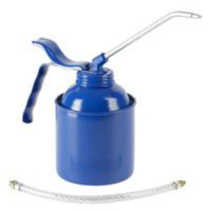 BURETTE METALLIQUE BLEUE 500ML CORPS METAL.BLEU BEC RIGIDE