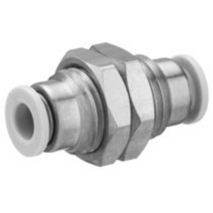 BULKHEAD UNION , SERIES QR1, VERSION MSM, PNEUMATIC PORTS EXTERNAL D. 06MM R412005419