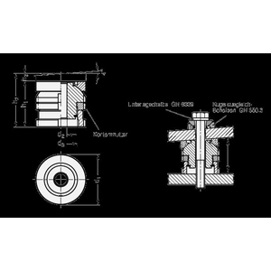 GN350.5-58-26-53-ST Ausgleich-Element mit Kugelscheibe