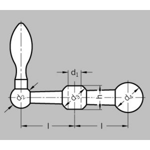 GN10-101-B8-F Kugelkurbel (Form F2)