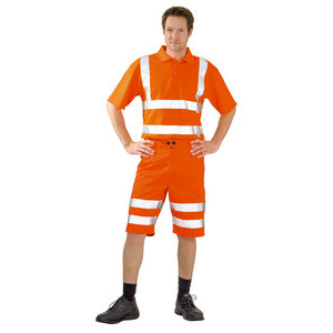 2015044 Warnschutz Shorts orange Gr. S