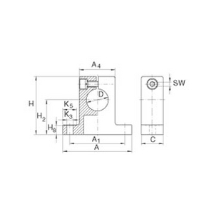 0017176500000-SHAFT SUPPORT BLOCK GWA30