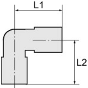 PWS-104 L-Schott-SteckverbindunG mini, M10x1,0, Schl.-Ø4