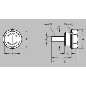GN738-22-G3/8 Magnetstopfen
