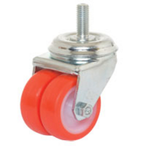 RUOTE GEMELLATE 36 50 POLIURETANO NUCLEO POLIAMMIDE 6 SUPP. ROTNTE CODOLO ALTE PORTATE 36/6402