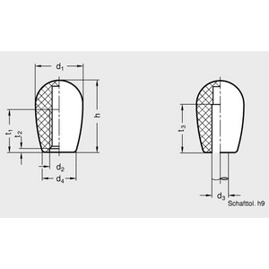 GN719.2-34-M10-RT Schaltknopf rot Elesa